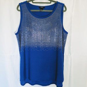 Blue Alfani Rhinestone Top